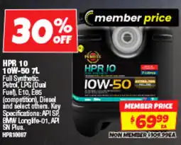 Autobarn Hpr 10 10w-50 offer