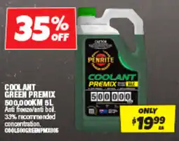 Autobarn Coolant green premix offer