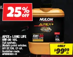 Autobarn Apex+ long life 5w-30 offer