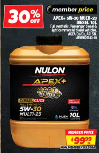 Apex+ 5w-30 multi-23 desel