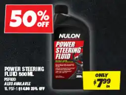 Autobarn Power steering fluid offer