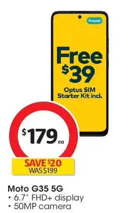 Coles Optus sim starter kit incl. offer
