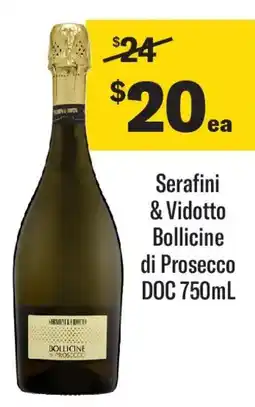 Coles Serafini & Vidotto Bollicine di Prosecco DOC offer