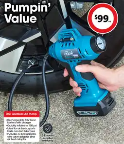 Coles Rok Cordless Air Pump offer