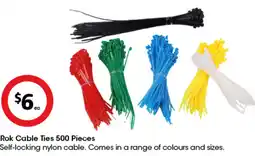 Coles Rok Cable Ties 500 Pieces offer