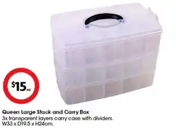 Coles Queen Large Stack and Carry Box offer