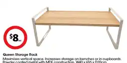 Coles Queen Storage Rack offer