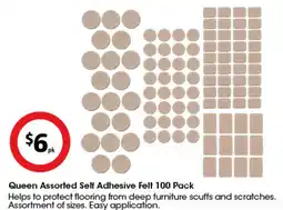 Coles Queen Assorted Self Adhesive Felt offer
