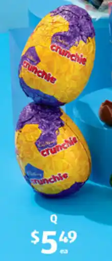 ALDI Cadbury Crunchie Hollow Egg offer