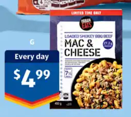 ALDI Urban eats loaded smokey bbq beef mac & cheese offer