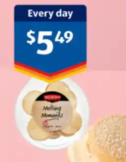 ALDI Belmont biscuit co. melting moments offer