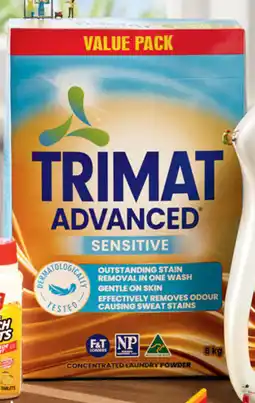 ALDI Trimat advanced sensitive laundry powder offer