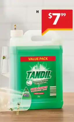 ALDI Tandil dishwashing liquid refill offer