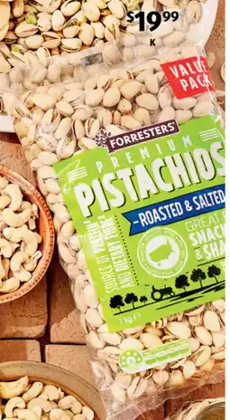 ALDI Forresters Roasted & Salted Pistachios offer