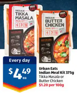 ALDI Urban Eats Indian Meal Kit offer