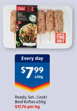 ALDI Ready, Set...Cook! Beef Koftas offer