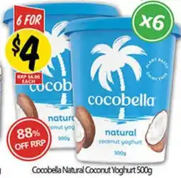 NQR Cocobella natural coconut yoghurt offer
