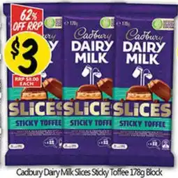 NQR Cadbury dairy milk slices sticky toffee block offer