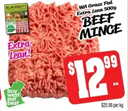Farmer Jack's Wa grass fed extra lean beef mince offer