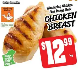 Farmer Jack's Wandering chicken free range bulk CHICKEN BREAST offer