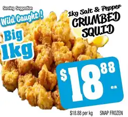 Farmer Jack's 1kg salt & pepper crumbed squid offer