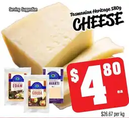 Farmer Jack's Tasmanian heritage cheese offer