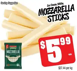 Farmer Jack's La casa mozzarella sticks offer