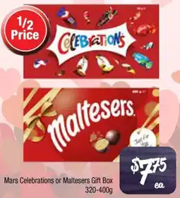 Farmer Jack's Mars Celebrations or Maltesers Gift Box offer