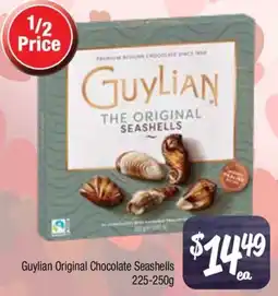 Farmer Jack's Guylian original chocolate seashells offer