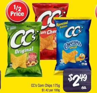 Farmer Jack's Cc's corn chips offer