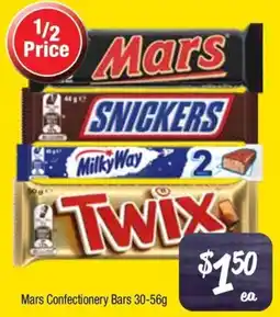 Farmer Jack's Mars Confectionery Bars offer