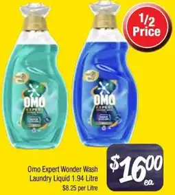 Farmer Jack's Omo expert wonder wash laundry liquid offer
