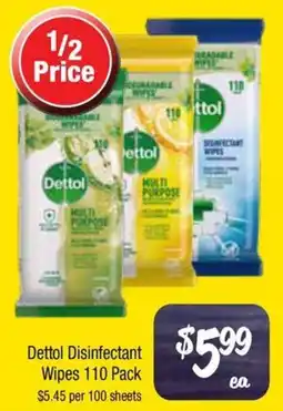 Farmer Jack's Dettol disinfectant wipes offer