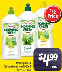 Farmer Jack's Morning fresh dishwashing liquid offer