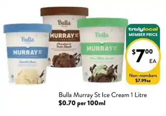 Farmer Jack's Bulla Murray St Ice Cream offer
