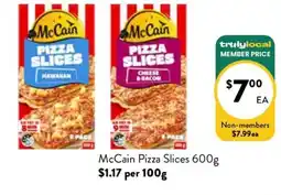 Farmer Jack's Mccain pizza slices offer