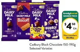 Farmer Jack's Cadbury block chocolate offer