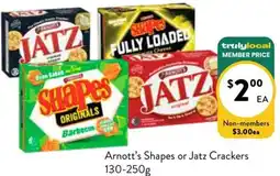 Farmer Jack's Arnott's shapes or jatz crackers offer