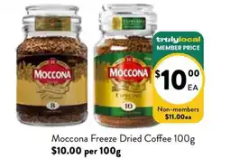 Farmer Jack's Moccona freeze dried coffee offer