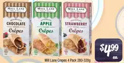 Farmer Jack's Mill lane crepes offer