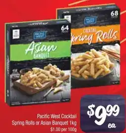 Farmer Jack's Spring rolls or asian banquet offer