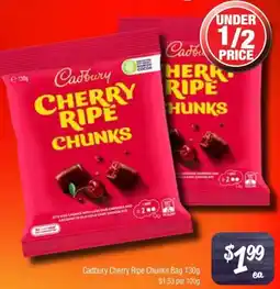 Farmer Jack's Cadbury cherry ripe chunks bag offer