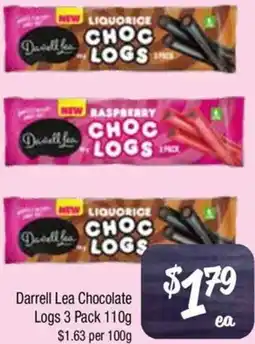 Farmer Jack's Darrell lea chocolate logs offer