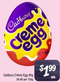 Farmer Jack's Cadbury Crème Egg offer