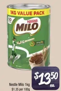 Farmer Jack's Nestle Milo offer