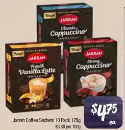 Farmer Jack's Jarrah coffee sachets offer