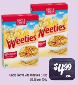 Farmer Jack's Uncle tobys vita weeties offer