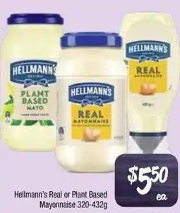 Farmer Jack's Hellmann's real or plant based mayonnaise offer