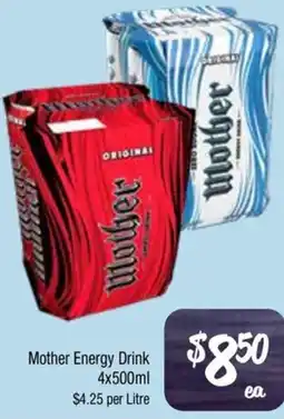 Farmer Jack's Mother energy drink offer