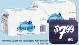 Farmer Jack's Community Co Australian Natural Spring Water offer